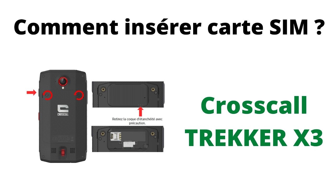 crosscall-trekker-x3-ins-rer-la-carte-sim-youtube