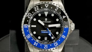 Steinhart Ocean One Titanium 500 GMT premium Ceramic Automatic Men s Watch 103-0662