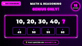 99% FAIL This Simple 60-Second IQ Math Test! #brainbytquiz