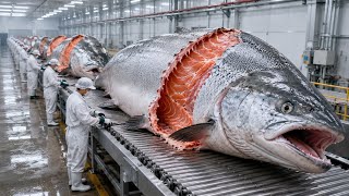 Inside One of Earth's Biggest Fish Farm: Where Millions of Salmon Get Processed I Full process