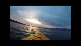 Evening kayak ride at Sand Hollow, Hurricane, Utah