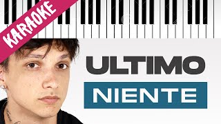 Ultimo | Niente // Piano Karaoke con Testo