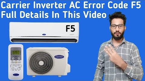 Carrier Inverter AC F5 Error Code || How To Solve F5 Error Code In Carrier Inverter AC