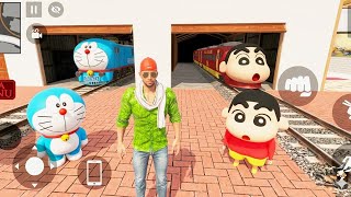 💥Jack Found Doremon & Shinchan Train In Indian Theft Auto Simulator Game