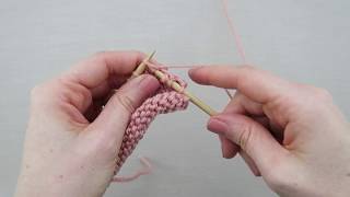 How to knit a slip stitch decrease (USA)
