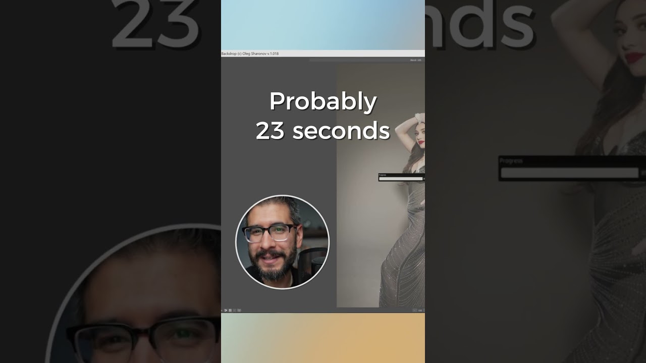The neural network cleans the background with just one click