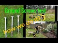 Garden Room Ground screws. How we test for bearing capacity, Garden room construction video