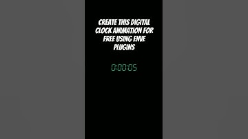 create digital clock in Enve using free plugins #enve #friction #motiongraphics #2danimation