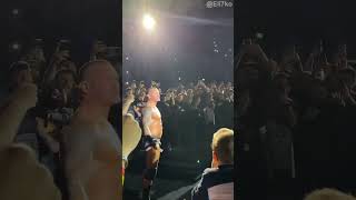 Crowd singing along with Randy Orton's theme at WWE's house show in Bologna, Italy