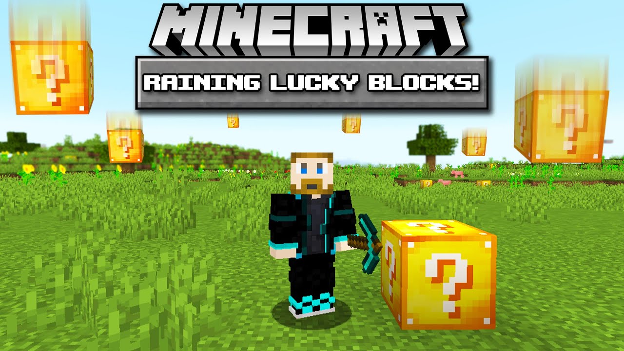 IT'S RAINING LUCKY BLOCKS IN MINECRAFT! - YouTube