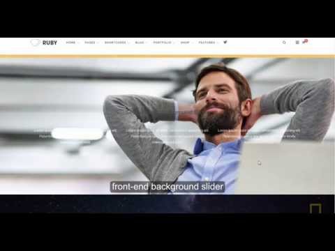 Ruby WordPress Theme - Row setting