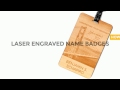 Laser Cut Wooden Name Badges Laser Cut Wooden Name Badges