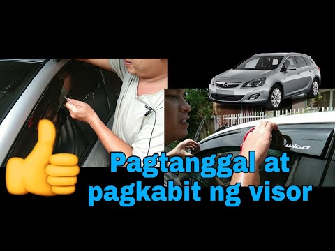 Video: Paano mo tanggalin ang pandikit ng rain guard?