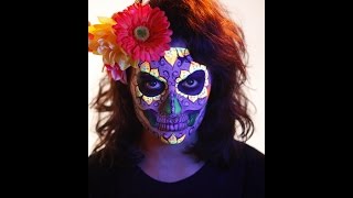 How to Create a Sugar Skull Face Paint Design - FacePaint.com