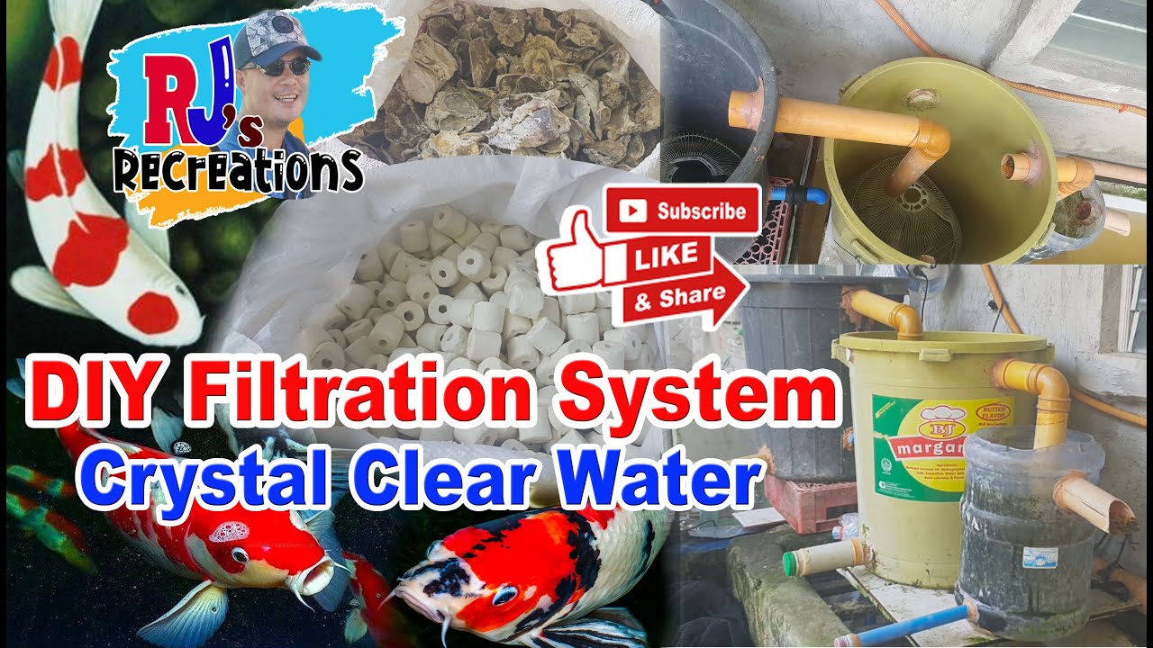 DIY Pond Filtration System Using Talaba or Oyster Shells, Ceramic