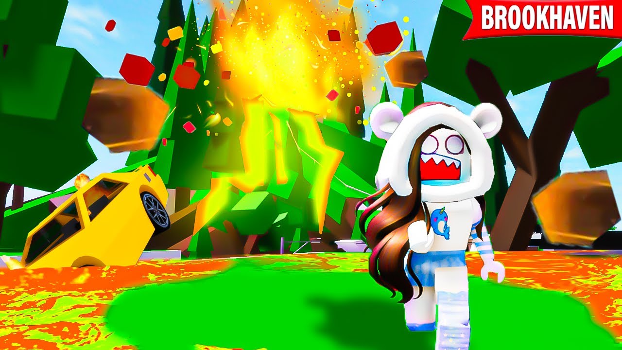 ALLARME BROOKHAVEN VULCANO SALVATAGGIO PLAYER IN PERICOLO SU ROBLOX!