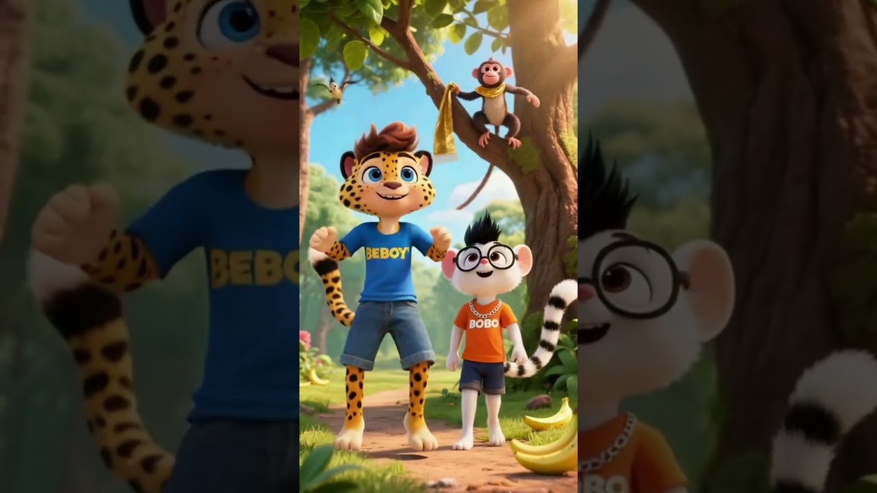 Monkey Mischief! 🐒😂 Beboy and Bobo’s Wild Encounter  