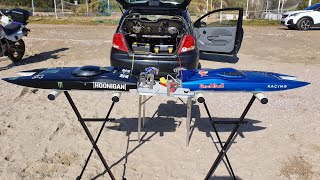 Rc Boat  Cheetah  ''RedBull''   Fighter Cat   (Test Run  - First run)