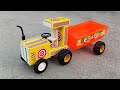 How To Make Matchbox Tractor Trolley At Home | Diy Mini Tractor Trolley | Science Project 🚜
