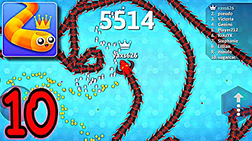 Snake.io 🐍 - Top 1 🥶 -Gameplay Walkthrough Part 10 - (iOS, Android)