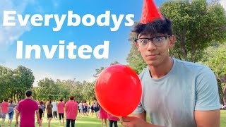 I Invited 100 Strangers to My Birthday Party