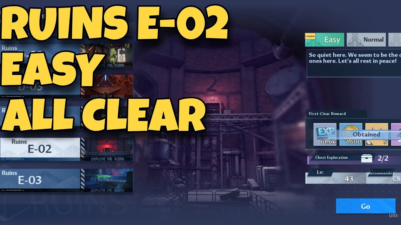 Tower Of Fantasy | Ruins E-02 Easy (Full Guide)