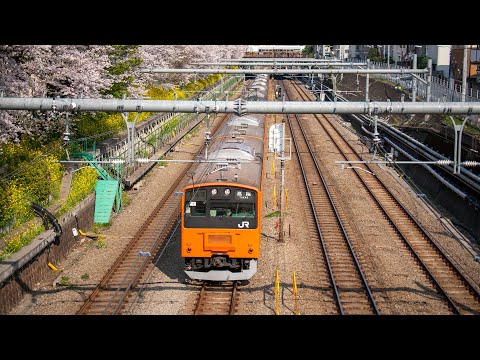 【HD定点撮影】中央線（中野〜東中野・2009年）
