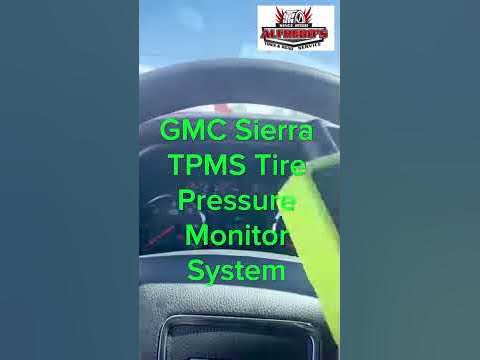 GMC Sierra TPMS RESET LOW TIRE PRESSURE - YouTube