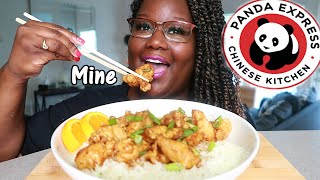 PANDA EXPRESS ORANGE CHICKEN MADE BETTER AT HOME RECIPE + MUKBANG | Asmr 실제 요리 소리