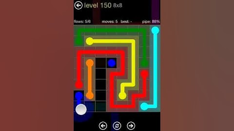 Flow Free - 8X8 Level 50 Mania Walkthrough