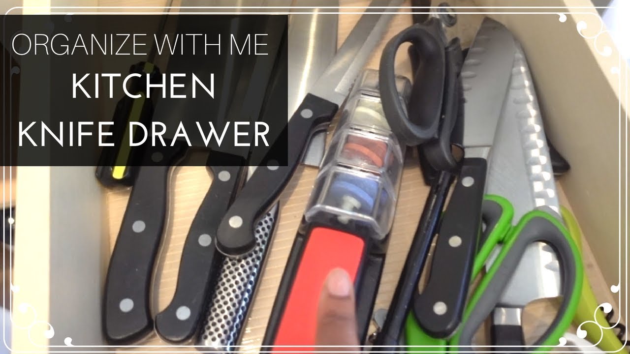 Organize with Me | Organizing a Kitchen Knife Drawer!