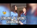 Amazing Singing In Front Grandma ❤ TikTok Compilation