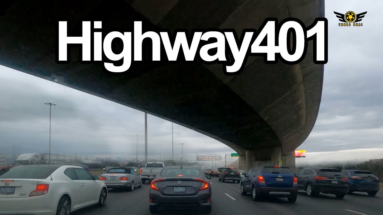 Driving on North America Busiest Highway 401 (4K)