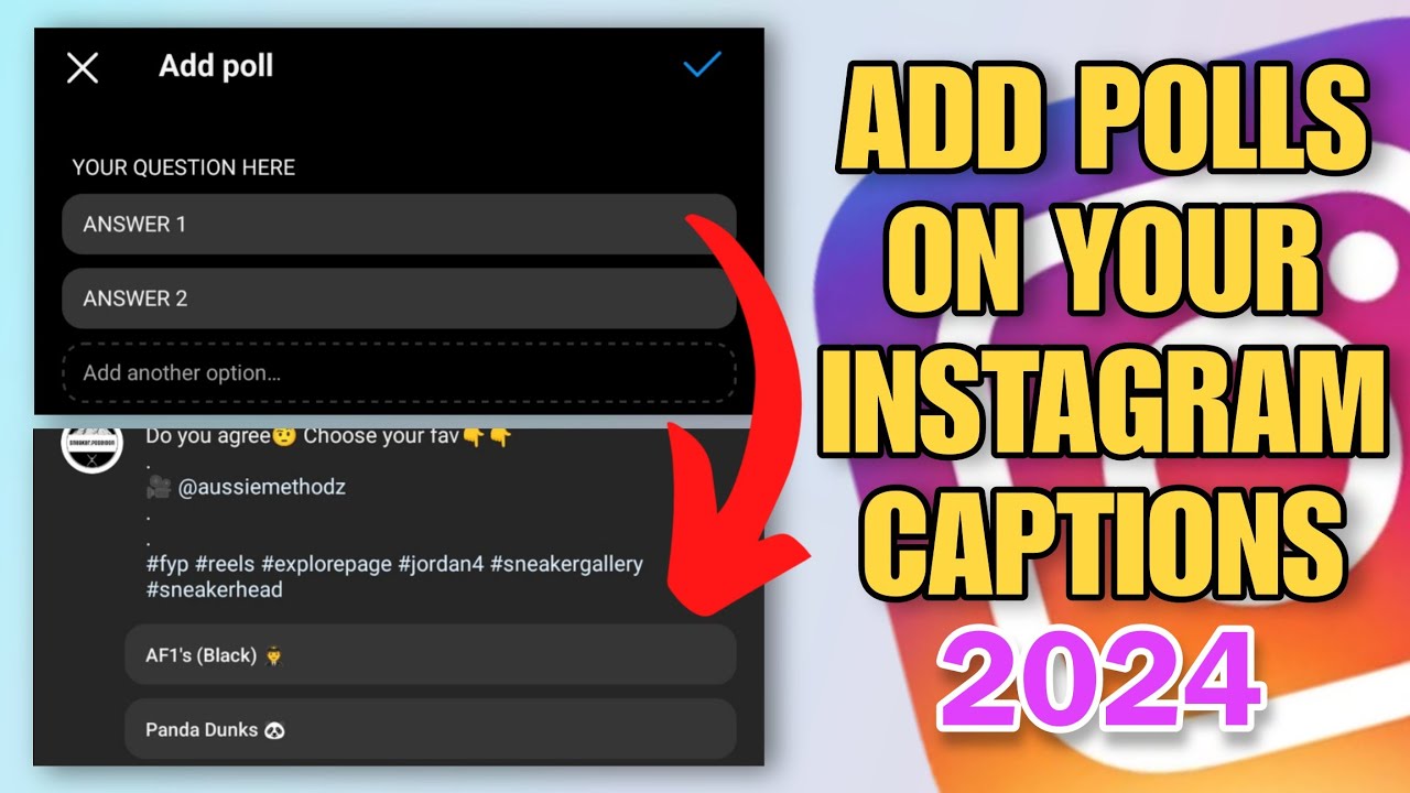 How To Add Polls On Your Instagram Captions | Straight to the point