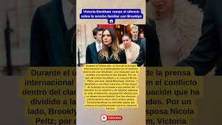 🔥 ¡Explosión en los Beckham! Victoria rompe el silencio sobre el drama familiar con Brooklyn