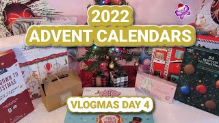 Day 4 - Opening 10 ADVENT CALENDARS!  Vlogmas Day 4! #leighshome
