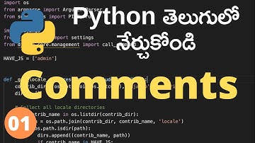 Python Comments | How To Write Comments In Python | Python Tutorials in Telugu | Day #01
