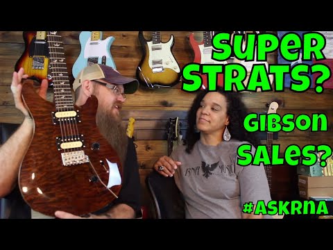 super-strats?-learning-on-acoustic-guitar-or-electric-guitar?-will-gibson-sales-dip?-#askrna