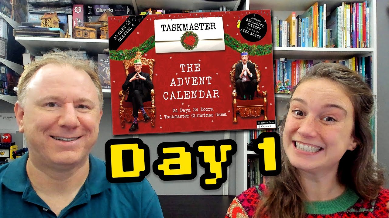 Taskmaster Calendar Taskmaster Advent Calendar: Day 1 - YouTube