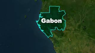 Gabon Free GeoLayer Map Animation