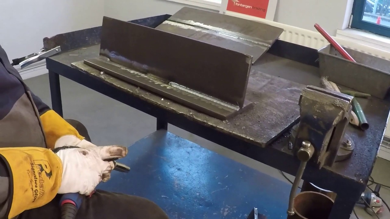 Bohler Metal Cored Fillet Weld 2nd Pass Action!