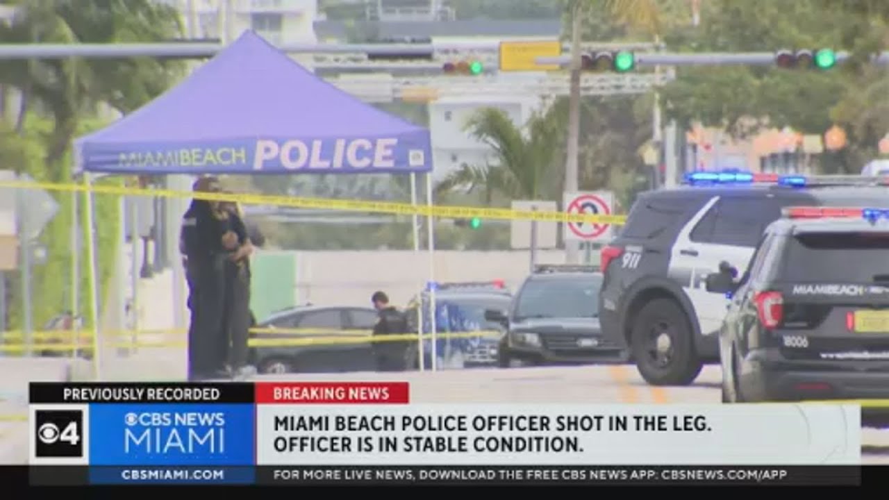 Miami Beach Officer Recovering After Shooting - YouTube