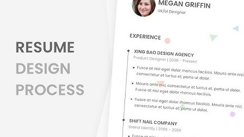Resume - Adobe XD design | How to design resume with Adobe XD