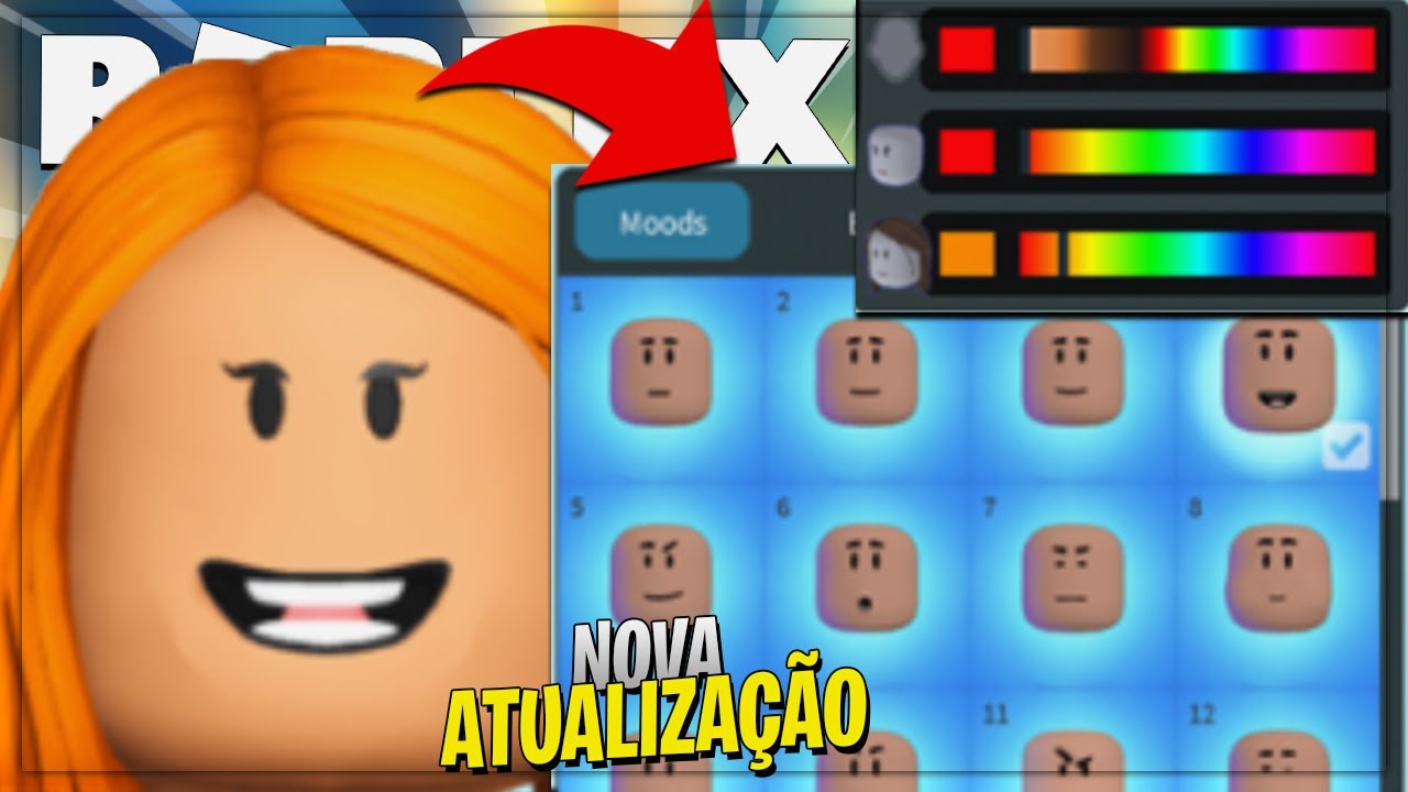 PEGUE AGORA os NOVOS ROSTOS ANIMADOS GRÁTIS EXCLUSIVOS no ROBLOX! 