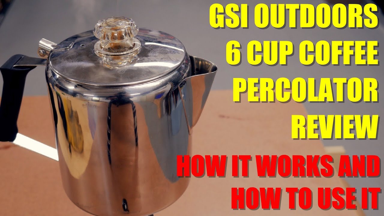 GSI Outdoors Glacier Stainless 8 Cup Percolator