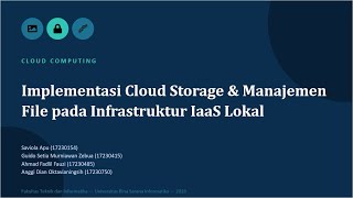 Tutorial Instalasi owncloud dan Konfigurasi dengan Jaringan Lokal - Tugas Akhir Cloud Computing