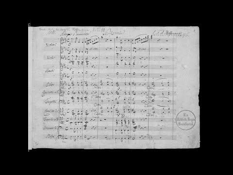 Ernst Theodor Amadeus (E.T.A.) Hoffmann – Symphony in E flat major (w/ manuscript score)
