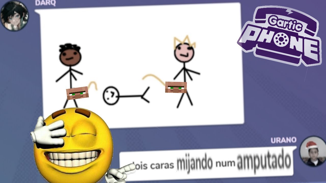Tentando jogar Gartic Phone com meus amigos ....