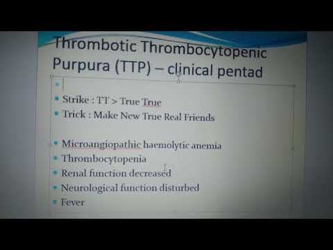 Thrombotic Thrombocytopenic Purpura | Medical Mnemonic