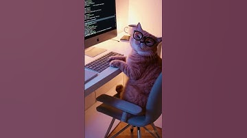 💻🐱 O Gato Programador Mais Fofo da Internet | Codando com Estilo e Conforto!